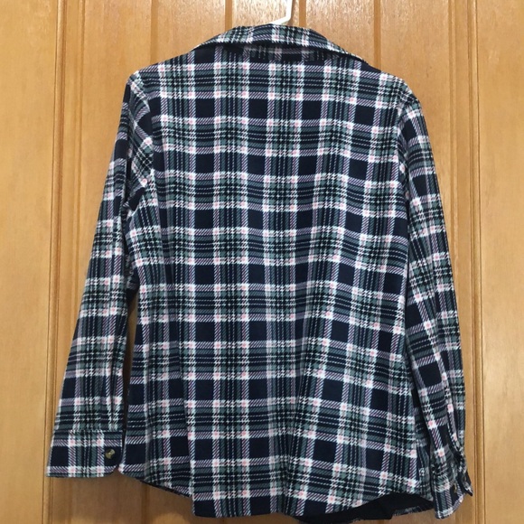 LEE Large, long sleeve woman’s flannel print shirt. Black pink green - Picture 5 of 9